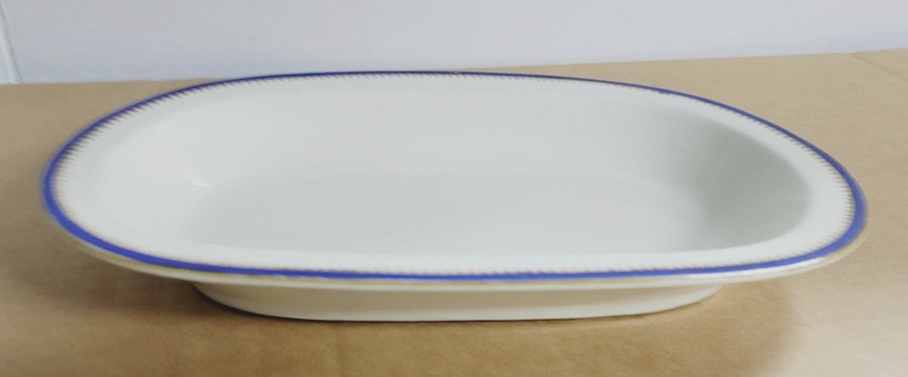 Edelstein Bavaria Small Platter 9.25" Blue & Gold Trim